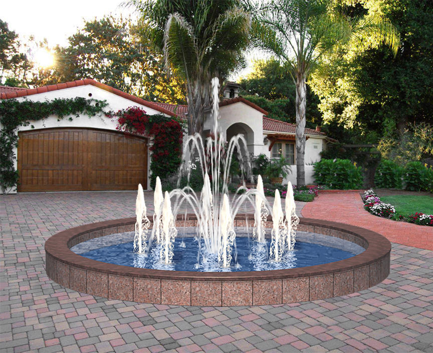 Уличный фонтан "Салют большой" ø=5 м
