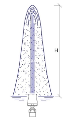 Фонтанная насадка Каскад 2", 75 мм, нержавеющая сталь
