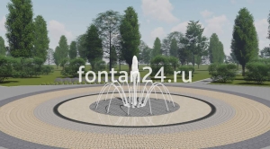 Уличный фонтан "Дуэт средний" ø=3 м Уличный фонтан "Дуэт средний" ø=3 м