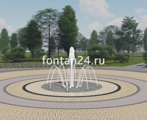 Уличный фонтан "Дуэт малый" ø=2 м Уличный фонтан "Дуэт малый" ø=2 м