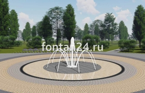 Уличный фонтан "Дуэт средний" ø=3 м Уличный фонтан "Дуэт средний" ø=3 м