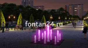 Уличный фонтан "Куб"  3x3 м Уличный фонтан "Куб"  3x3 м