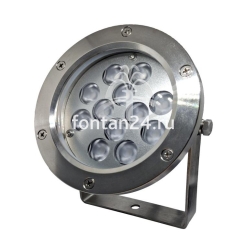 Подводный светодиодный  прожектор c ШИМ управлением LED12D, 12-диодный, 12VDC, нерж. cталь,  2 кабельных ввода с герметичными кабельными разъёмами IP68  (тип "штекер-розетка"), регулируемый усиленный кронштейн в комплекте, IP68 Подводный светодиодный  прожектор c ШИМ управлением LED12D, 12-диодный, 12VDC, нерж. cталь,  2 кабельных ввода с герметичными кабельными разъёмами IP68  (тип "штекер-розетка"), регулируемый усиленный кронштейн в комплекте, IP68