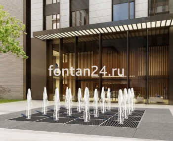 Фонтан для города "Кубик-Рубик средний"  4x4 м