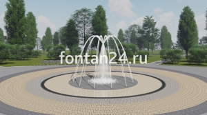 Уличный фонтан "Пиано средний" ø=3 м Уличный фонтан "Пиано средний" ø=3 м