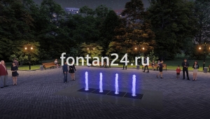 Пешеходный фонтанный комплект "Вектор" 4x1 м